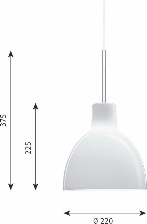 Actual product image Louis Poulsen ToldbodGlass pendant light (G9, 209 lm)