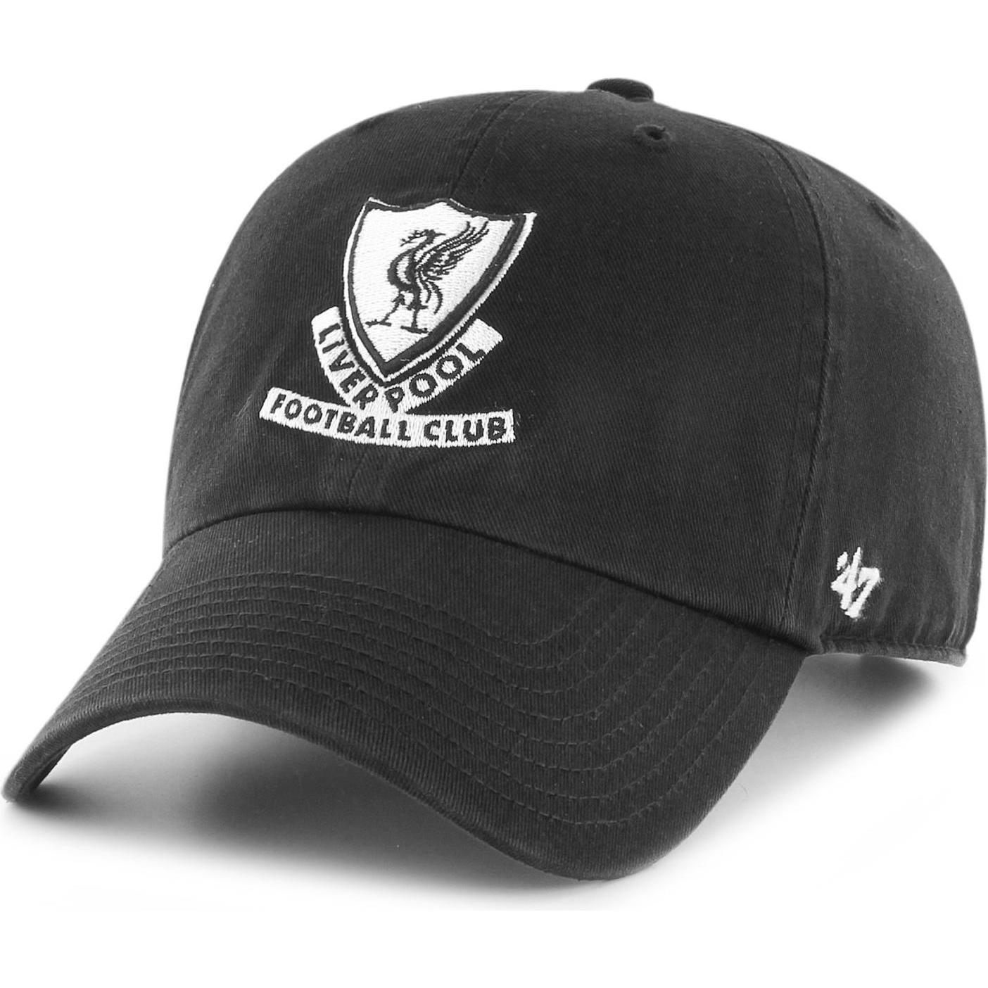 47 Brand, Herren, Cap, Relaxedfit Clean Up Arched FC Liverpool, Schwarz, (One Size)