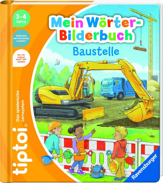 tiptoi Mein Wörter-Bilderbuch - Baustelle (German, Sandra Grimm, Stefan Richter, 2023)