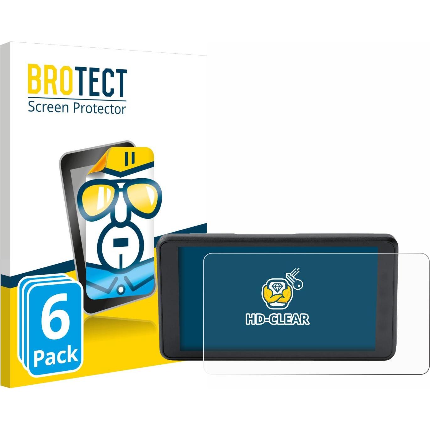 BROTECT, Fahrzeug Navigation Zubehör, Schutzfolie Displayschutz Displayschutzfolie Folie Klar Transparent