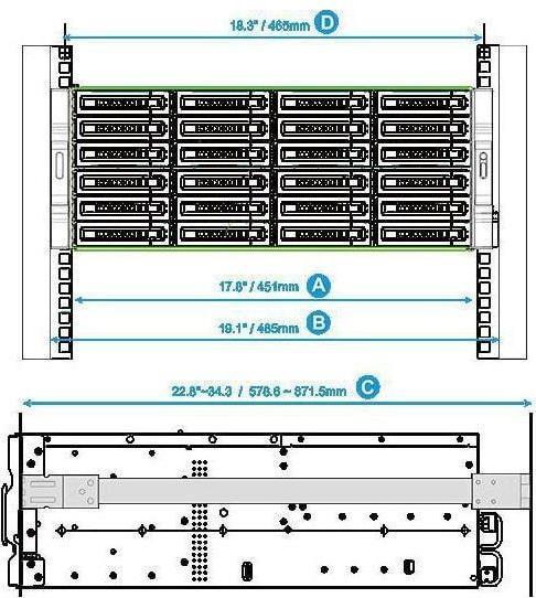 Image du produit QNAP Kit de rail RAIL-A02-90