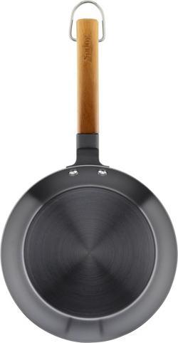 Actual product image Spring Frying Pan Arizona Carbon Steel Beech Wood Handle ø 28 cm (28 cm, Frying pan, Carbon steel)