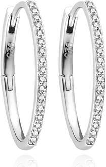 Immagine prodotto Agato Orecchini ovali in argento con zirconi AGUC3529/20