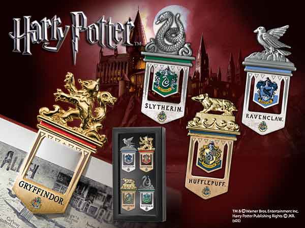 Immagine prodotto Noble Collection Set di 4 segnalibri di Harry Potter Hogwarts