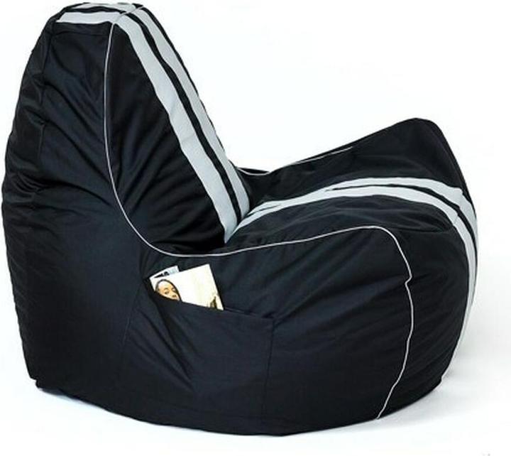 Productafbeelding Go Gift Sako tas poef Ferrari zwart-wit XXL 140 x 100 cm