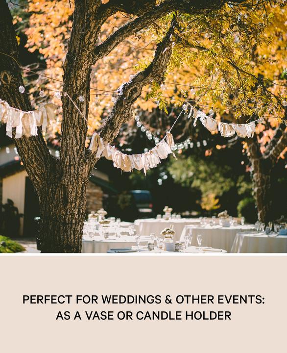 Image du produit Esmée Bougie chauffe-plat en verre avec rainures