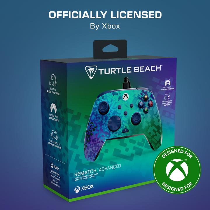 Produktbild Turtle Beach Rematch Advanced Wired Gamepad (Glitch Green (PC, Xbox One S, Xbox One X, Xbox Series S, Xbox Series X)