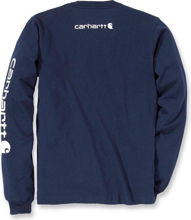 Productafbeelding Carhartt Navyblauw Logo T-shirt met lange mouwen (XL)