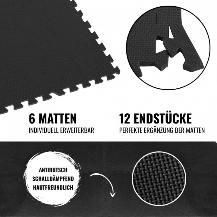 Produktbild Gorilla Sports Bodenschutzmatte Fitness (1.20 cm)