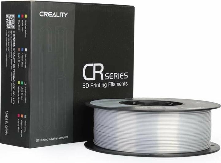 Immagine prodotto Creality Filamento PLA, Silk Silver, 1,75 mm, 1 kg (PLA, 1.75 mm, 1000 g, Argento)
