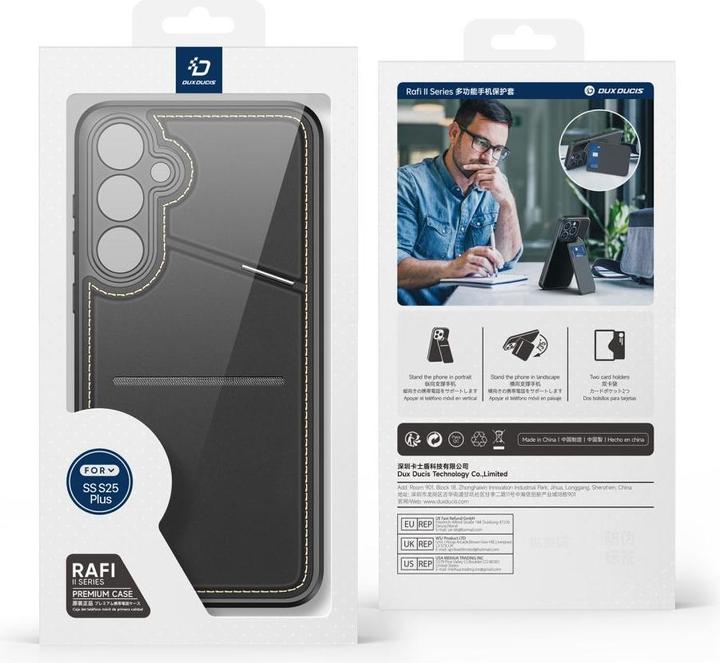 Actual product image Dux Ducis Rafi II Series Samsung Galaxy S25 Plus Case - Black (Samsung Galaxy S25+)