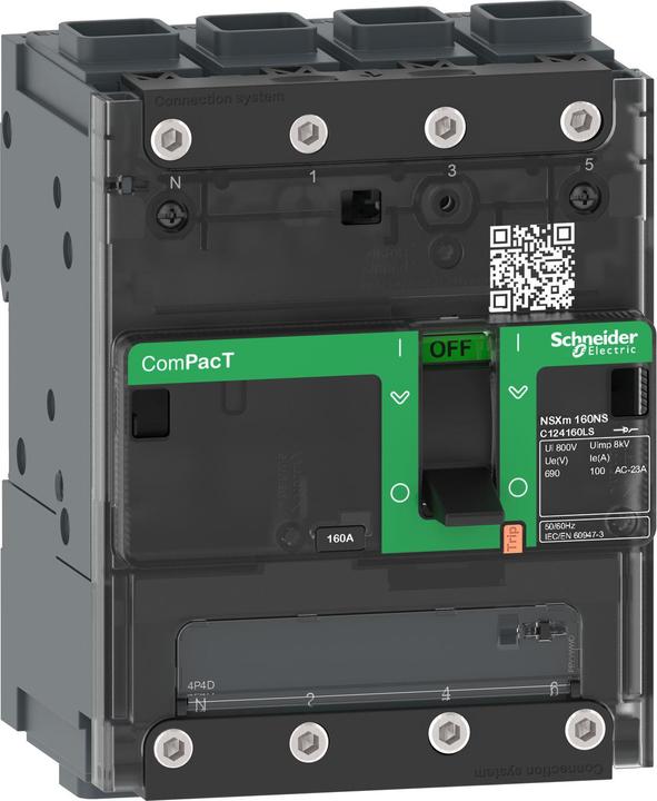 Produktbild Schneider Electric C124160LS Lasttrennschalter ComPacT NSXm NA 4P 160 A