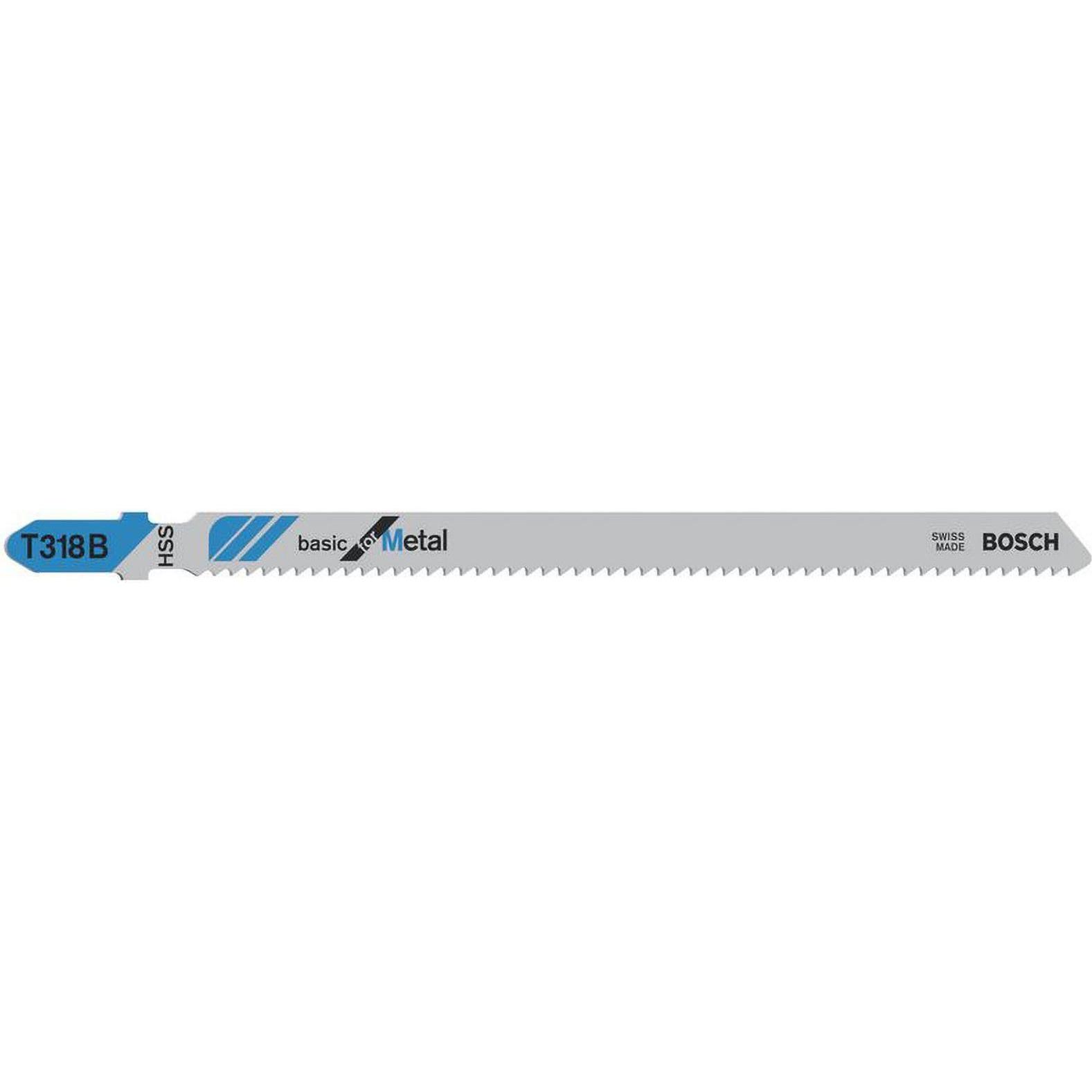 Bosch Professional Zubehör, Sägeblatt, Stichsägeblatt T 318 B Basic for Metal, 3er-Pack