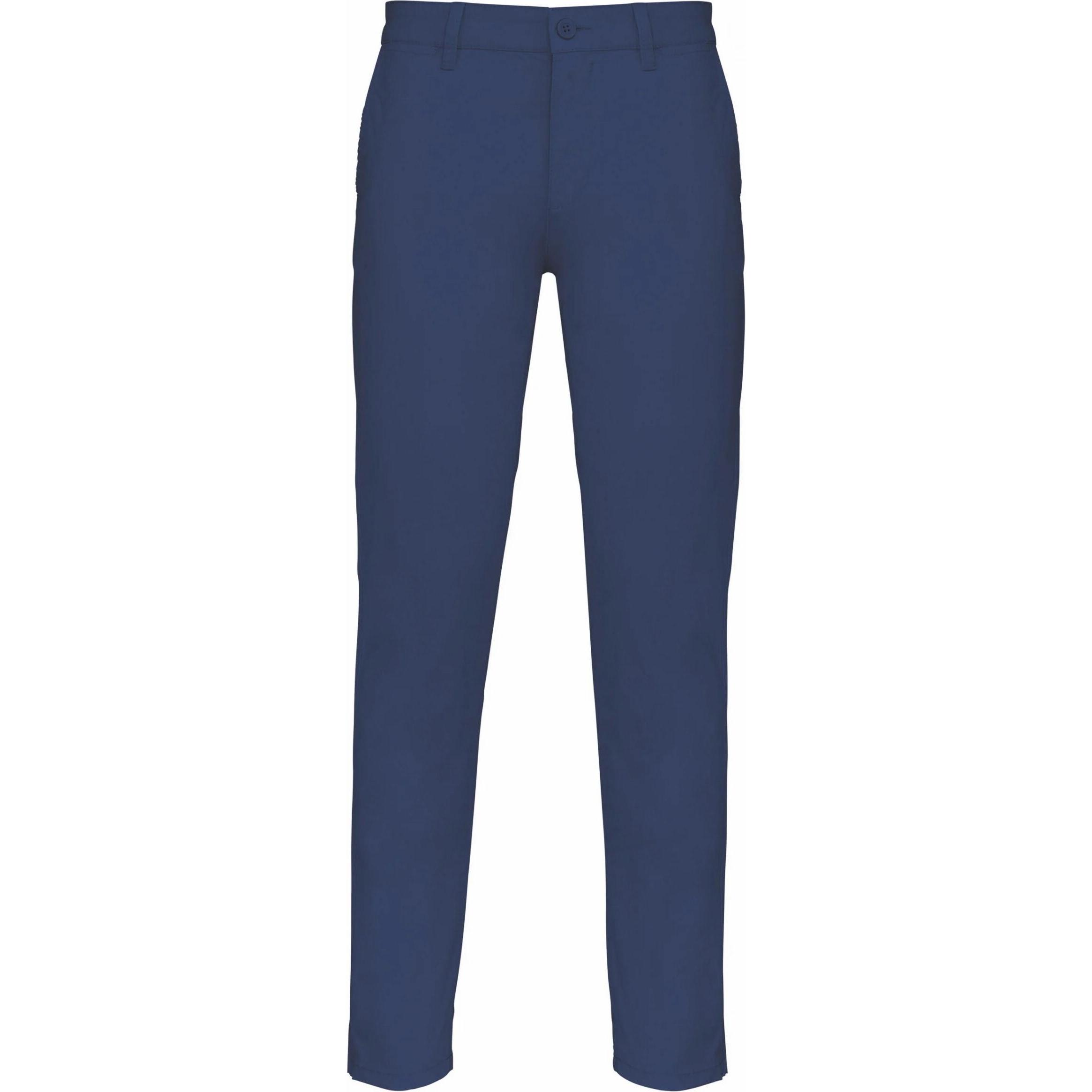 Kariban, Herren, Hosen, Chinohose, Blau, (48)