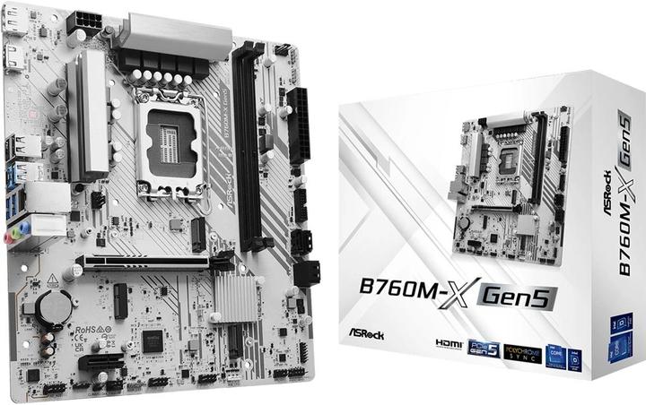 Image du produit AsRock B760M-X GEN5 - mATX S1700 (LGA 1700, Intel B760, mATX)