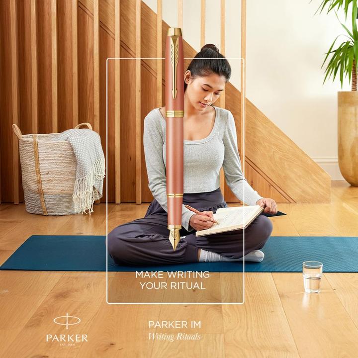 Immagine prodotto Parker Pen Füllfederhalter IM Writing Rituals, Orange, M (Arancia, 1x)