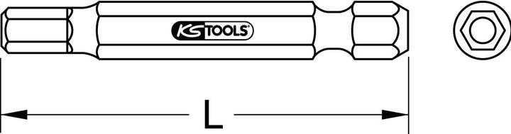 Produktbild KS Tools 1/4" Bit Innensechskant (Innensechskant)