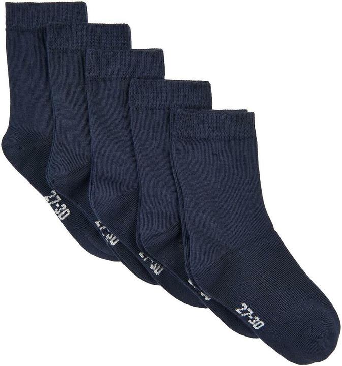 Produktbild Minymo Socken Uni 5er Set Dark Navy Gr. 15/18 (5er Pack, 15 - 18)