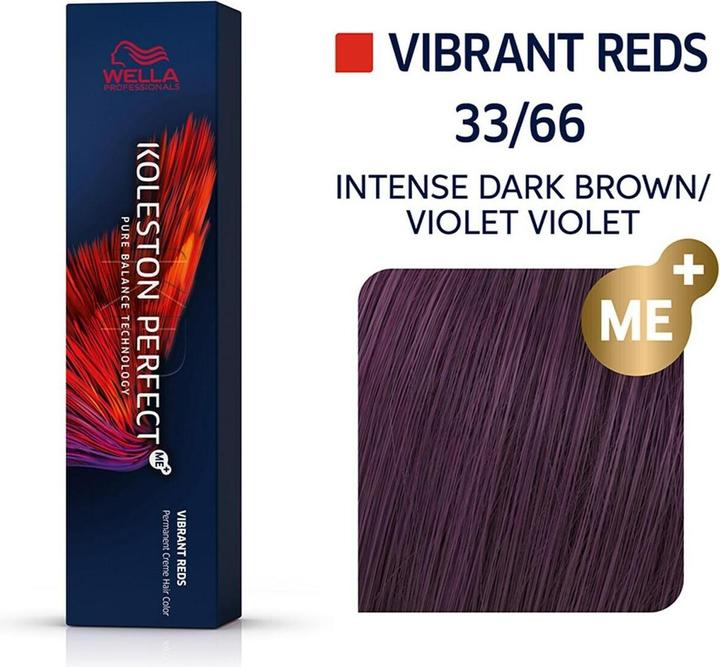 Actual product image Wella Koleston Perfect Me+ (33/66 dark brown intense violet-intensive)