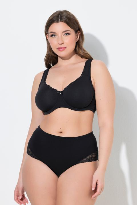 Actual product image Ulla Popken Lace Trim Underwire Bra (Single pack, 85 E)