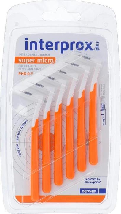Interprox plus super micro orange interdental brush, 6 pcs ZBU (6 x, 0.50 mm)