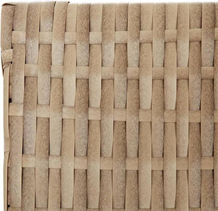 Produktbild vidaXL Paravent 5-tlg. Beige Poly Rattan,Farbe: Beige,Material: Poly
