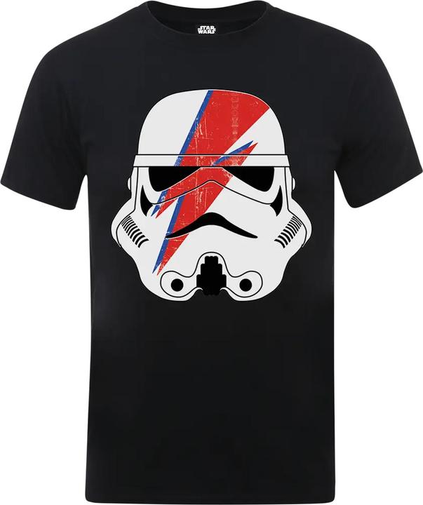 Actual product image Star Wars Boys Glam Stormtrooper Lightning Bolt Cotton T-Shirt (116)