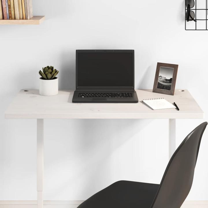 Produktbild VidaXL Schreibtischplatte Weiss 80x40x2,5 cm Massivholz Kiefer (80 x 40 x 2.5 cm)