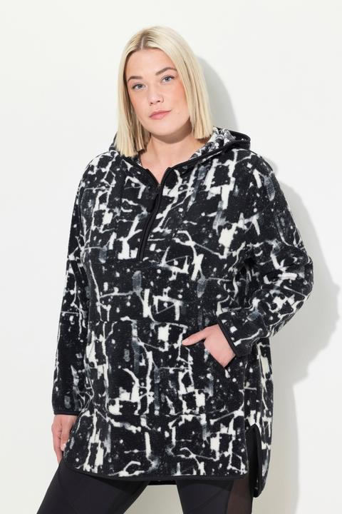 Produktbild Ulla Popken Longpullover, Teddyfleece, Kapuze, Langarm (58)