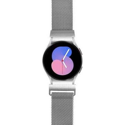 Bigben Uhrenarmband für Galaxy Watch Milanese Stahl Silber (Rostfreier Stahl, Galaxy Watch 4, 5 Pro), Uhrenarmband, Grau