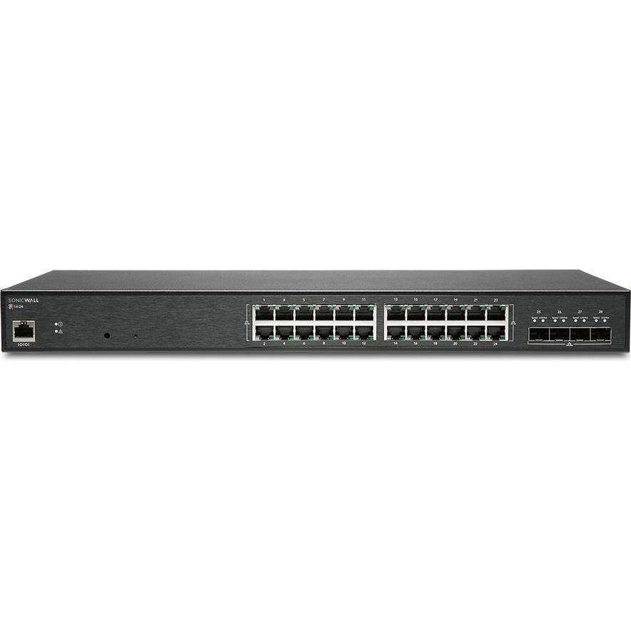 SonicWall Switch SWS14-24 (24 Ports), Netzwerk Switch, Schwarz