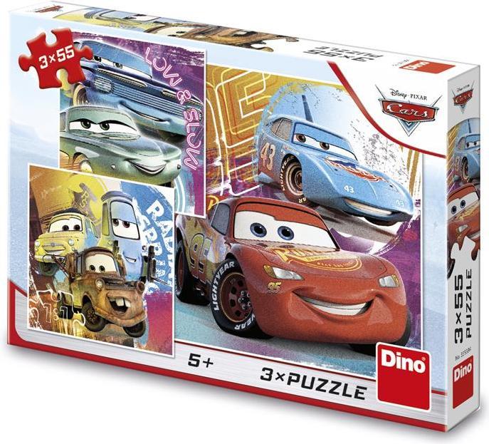 Produktbild Dino 3 Puzzles - Cars : Friends (55 Teile)