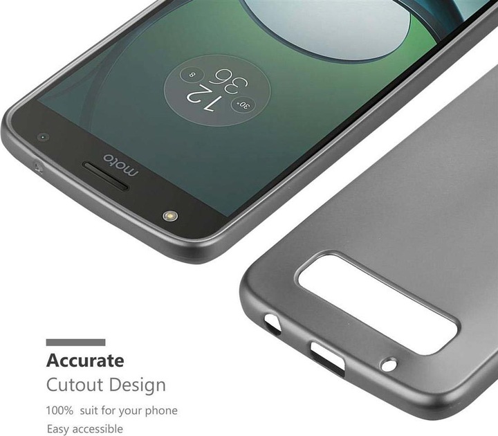 Produktbild Cadorabo TPU Matt Metallic Cover (Motorola Moto Z Play)