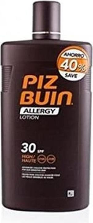 Actual product image Piz Buin Allergy Sun Sensitive Skin Lotion (Sun lotion, SPF 30, 400 ml, 150 g)