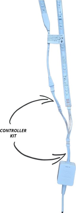 Immagine prodotto Light Solutions Cavo per Philips Hue LightStrip V4 - Kit di controllo - Hvid - 1 saet