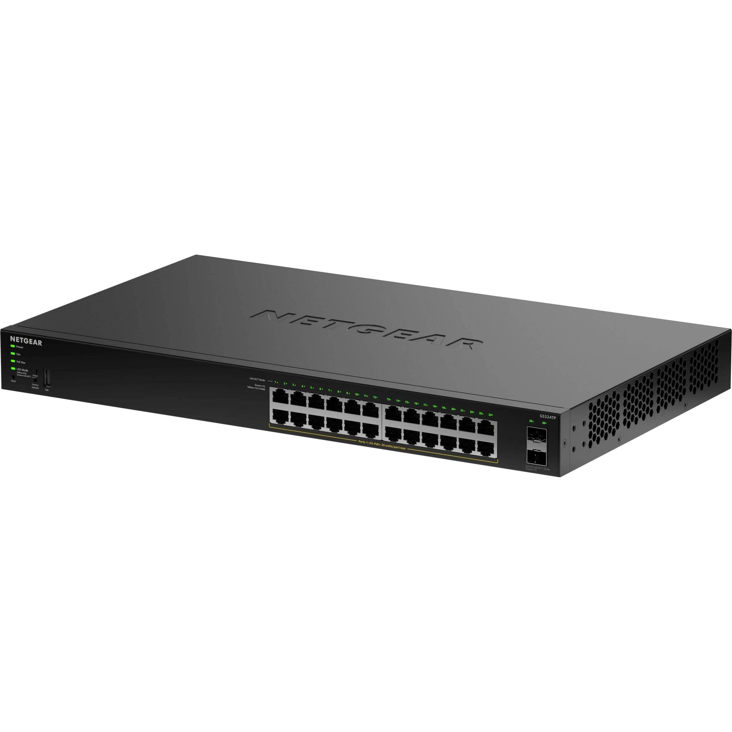 Netgear 24-PORT 1G POE+ SMART SWITCH (24 Ports), Netzwerk Switch