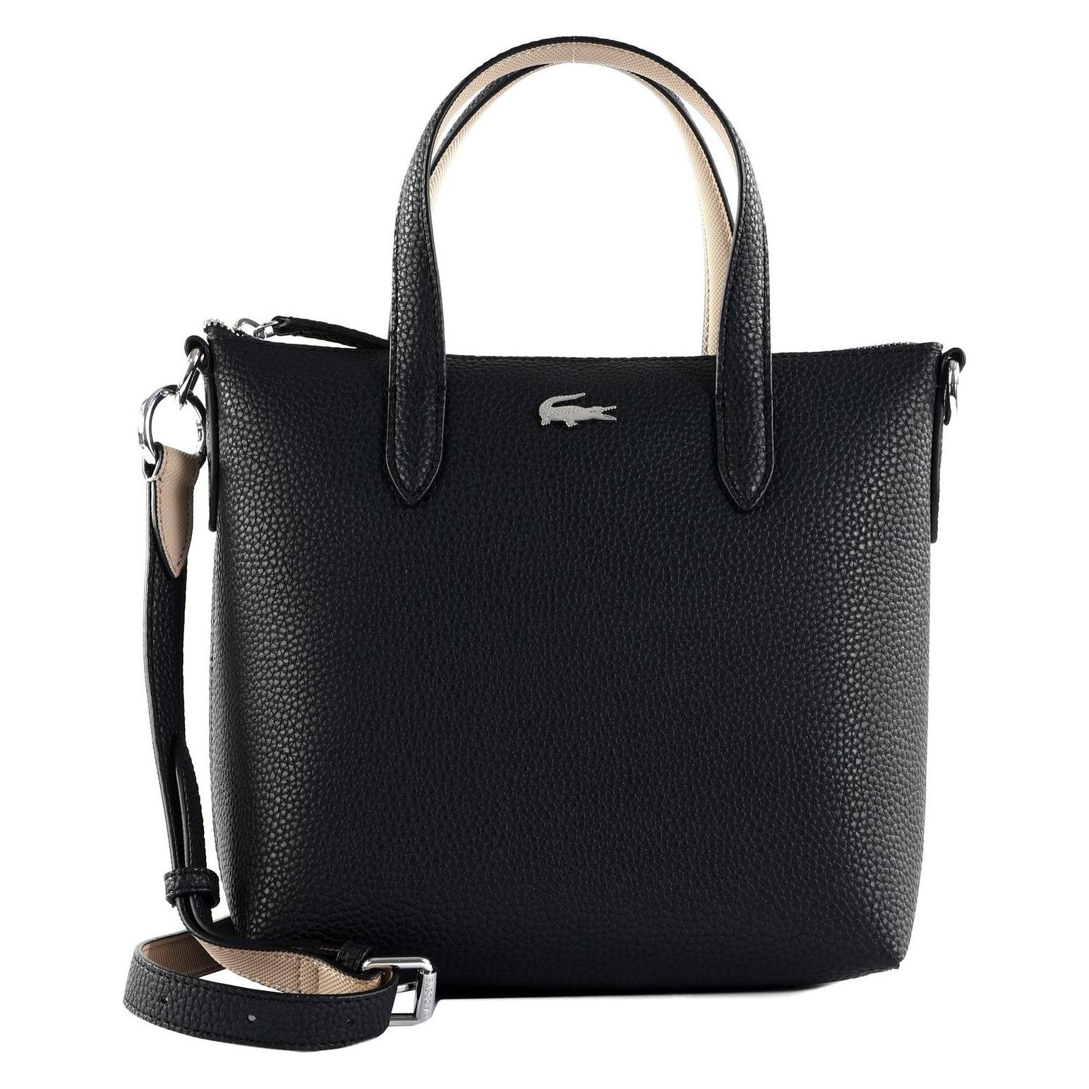 Lacoste, Damen, Handtasche, Anna Tote, Schwarz
