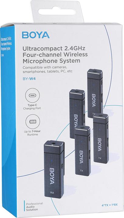 Image du produit Boya Microphone sans fil BY-W4 pour smartphone