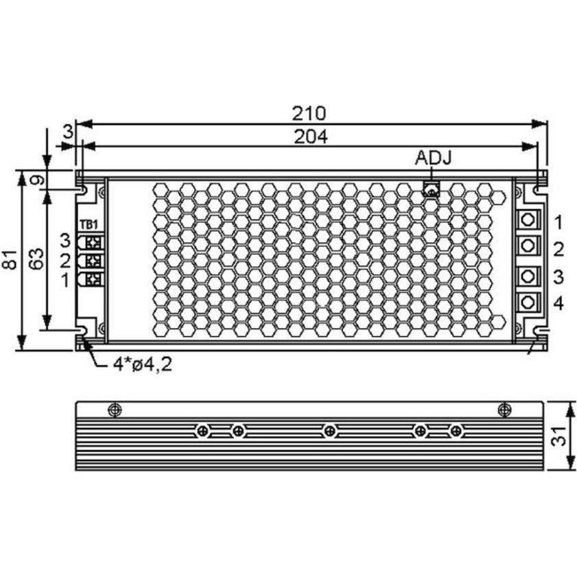 Thumbnail - MeanWell, Spannungswandler, AC/DCNetzteilbaustein geschlossen