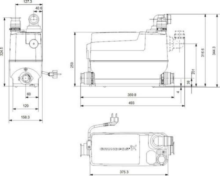 Image du produit Grundfos Sololift2 C-3 (Pompe des égouts)