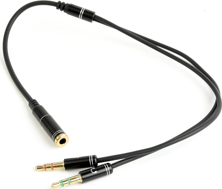 Immagine prodotto Gembird Adattatore audio stereo mini Jack/4PIN/ cavo audio. (0.20 m, Connettore da 3,5 mm (AUX))