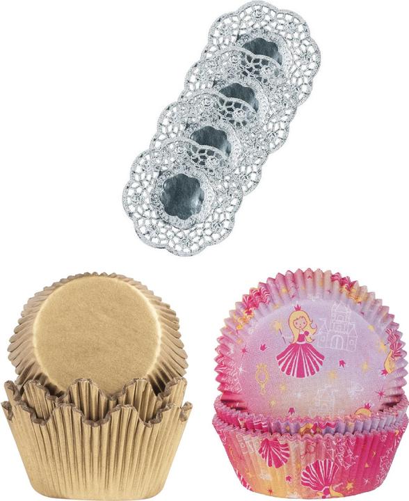 Demmler Backformen in Gold und Prinzessin Design - 88 Stück