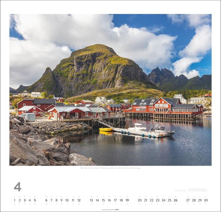 Produktbild Norwegen Kalender 2026 - Im Land der Mitternachtssonne (48 x 46 cm)