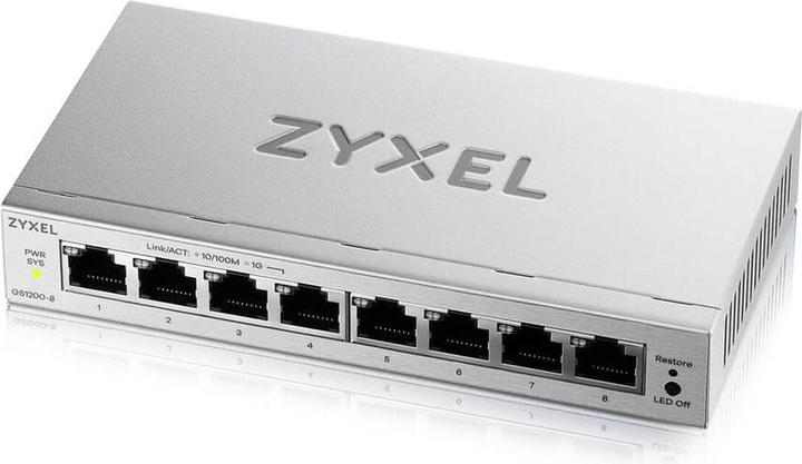 Zyxel GS1200-8V3 8-Port Gigabit web / smart managed Switch (8 ports)