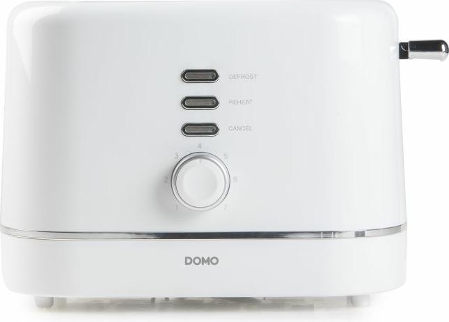 Actual product image Domo GRILLE-PAIN DO964T 2 FENTES 800W 3 TOUCHES DE FONCTION BLANC