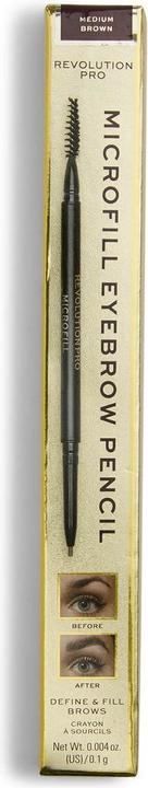 Actual product image Makeup Revolution Microfill Eyebrow Pencil (Medium Brown)