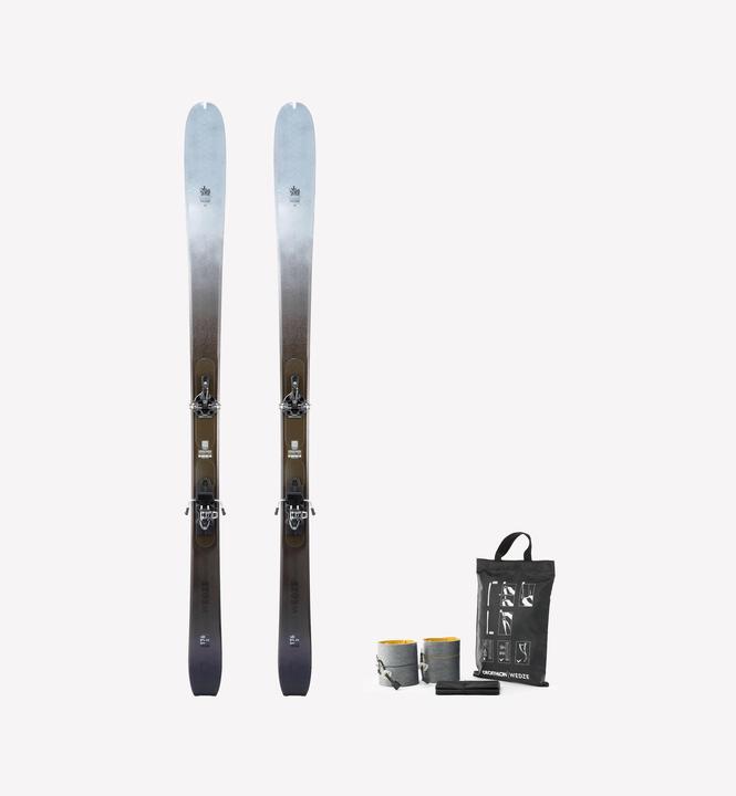 Wedze Tourenskiset mit Bindungen und Steigfellen - Wilder 85 (176 cm, Mit Bindung)