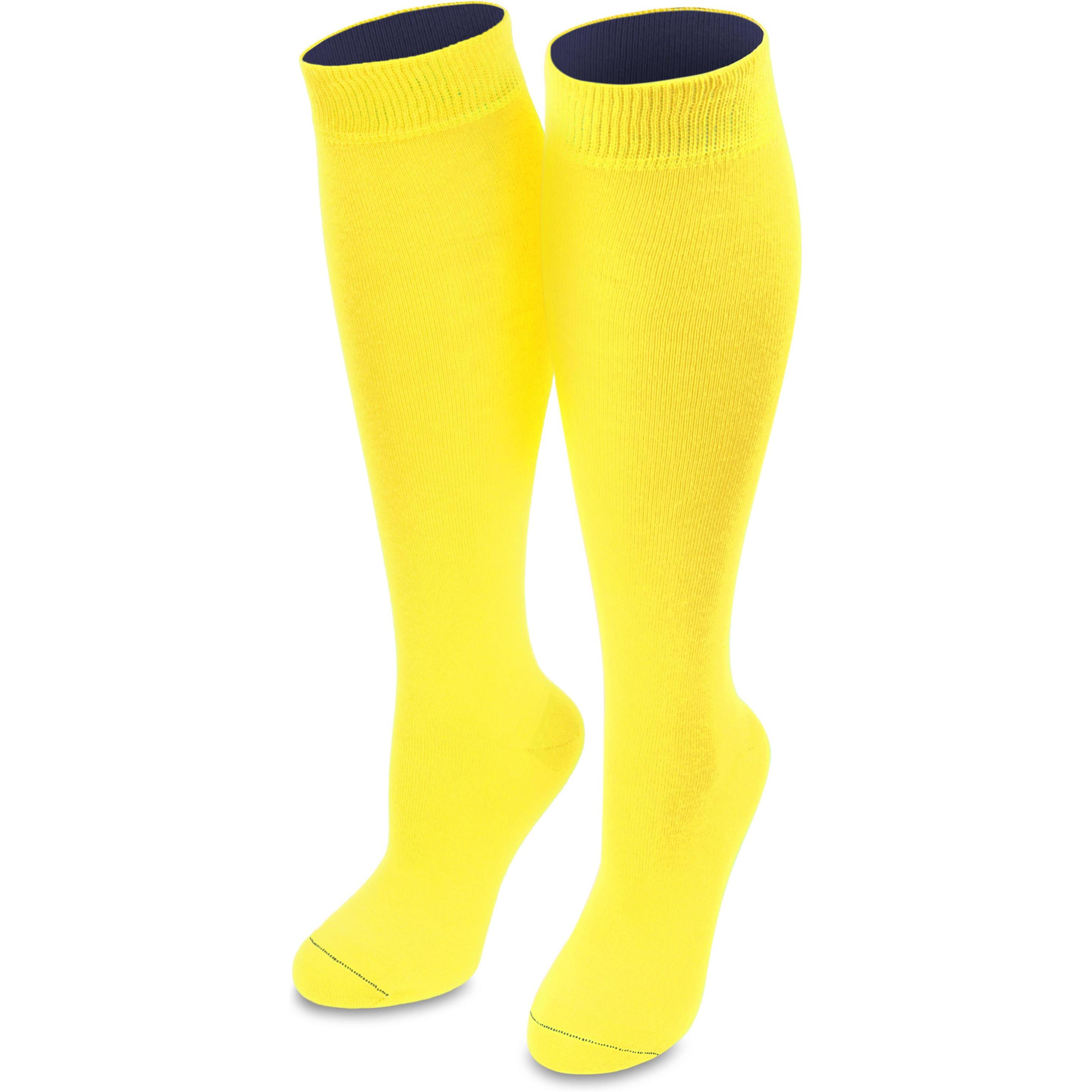 Normani, Herren, Socken, 1 Paar Kniestrümpfe Bi-Color, Gelb, (Einzelpack, 47 - 50)