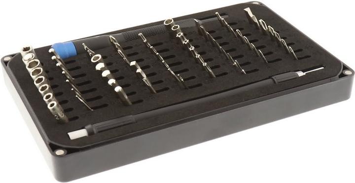 Produktbild iFixit Mako Precision Bit Set (1, 2, PH00, TR6, 0.9 mm, TR9, T3, P6, TR8, PH2, 5.5 mm, Y0, 1.5mm, 0.7 mm, 1.3 mm, PH1, P5, T TR 20, PH0000, T2, PH0, 3 mm, Y 000, 5 mm, Y 1, T TR 25, J 1, Y 00, 2.5 mm, 1mm, J 000, 3.5 mm, 4.5 mm, T TR 15, 2 mm, T5, J 00, TR7, T TR 10, J 0, T4, P2, 4 mm)