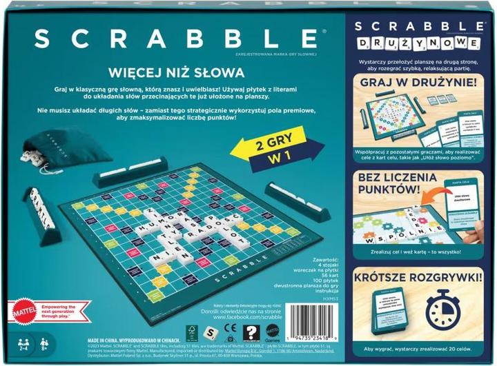 Produktbild Mattel Scrabble Original (Y9616) (Polnisch)